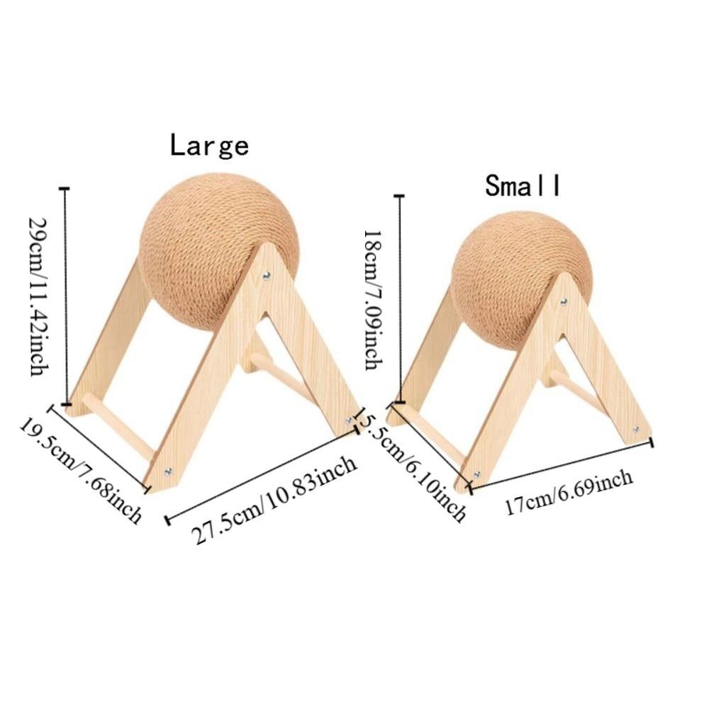 Sisal Rope Cats Scratcher Non-falling Off Pet Supplies Cat Scratching Ball  For Kittens