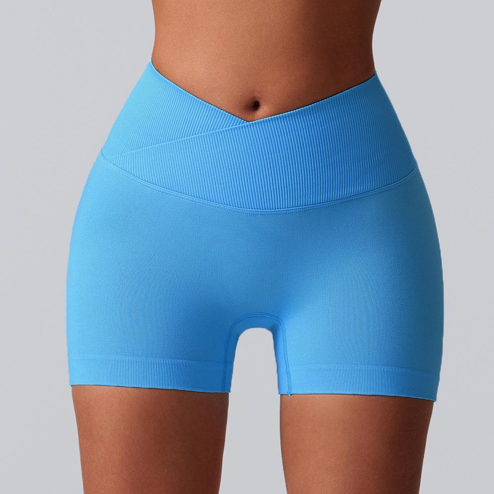 Outdoor Hip Lifting Dreiteilige Yoga-Shorts Hohe Taille Fitnesshosen Sport-Laufshorts Damen Yoga-Kleidung Schnelltrocknende Shorts Damen