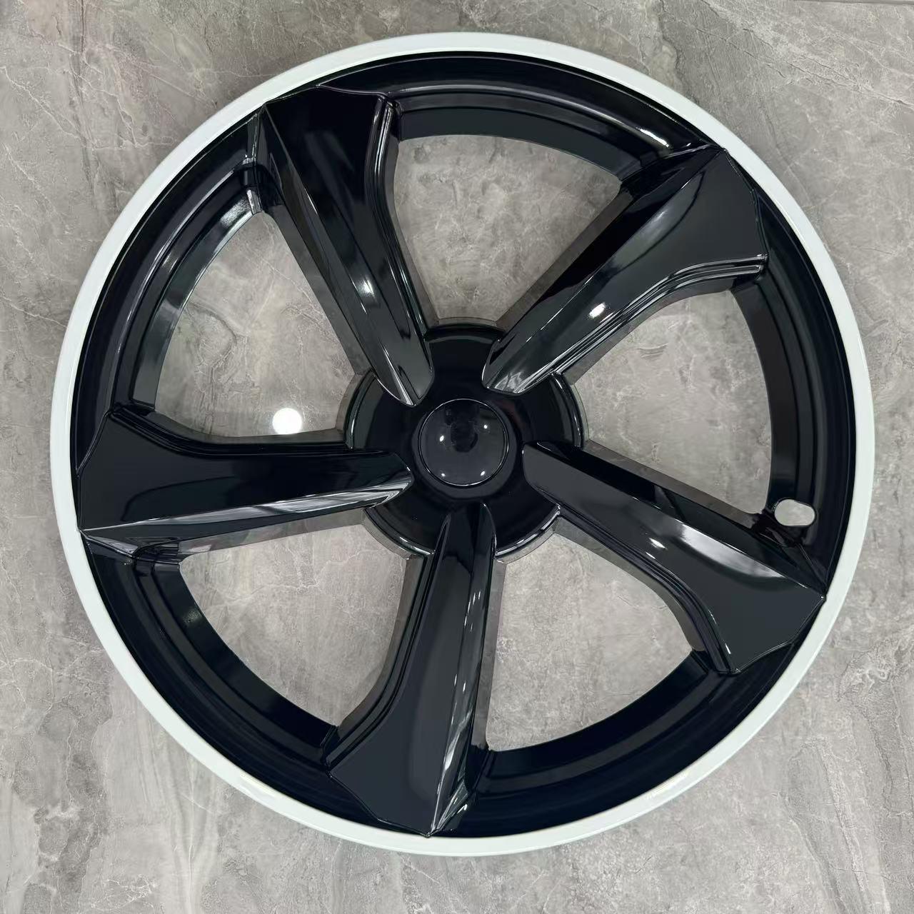 Compatible Wheel Covers for Tesla Model Y (2023 Refresh) - 19  Turbine Style, Narrow Edge Accessories 19 inch