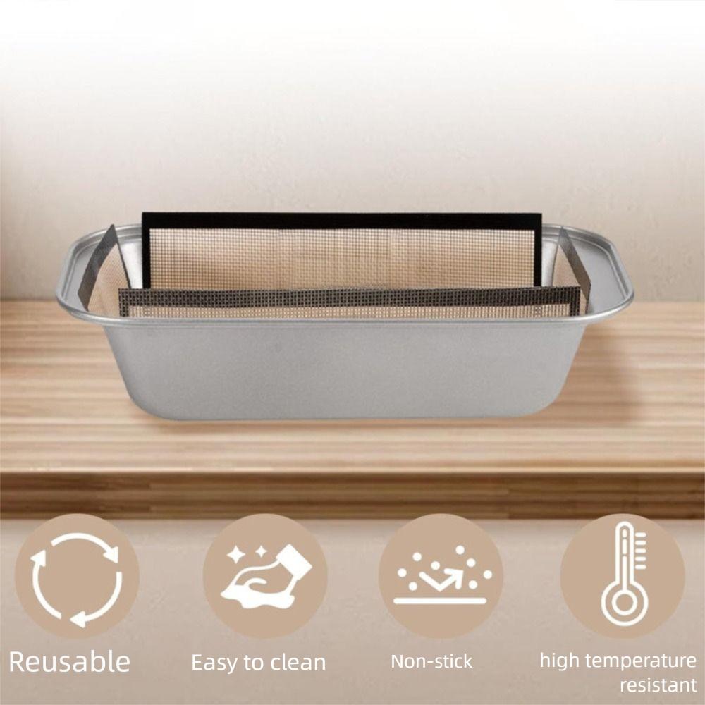 2pcs Reusable Bread Baking Mat Silicone Toast Mold Sheet Liner Household Toast Mold Baking Mat  Oven