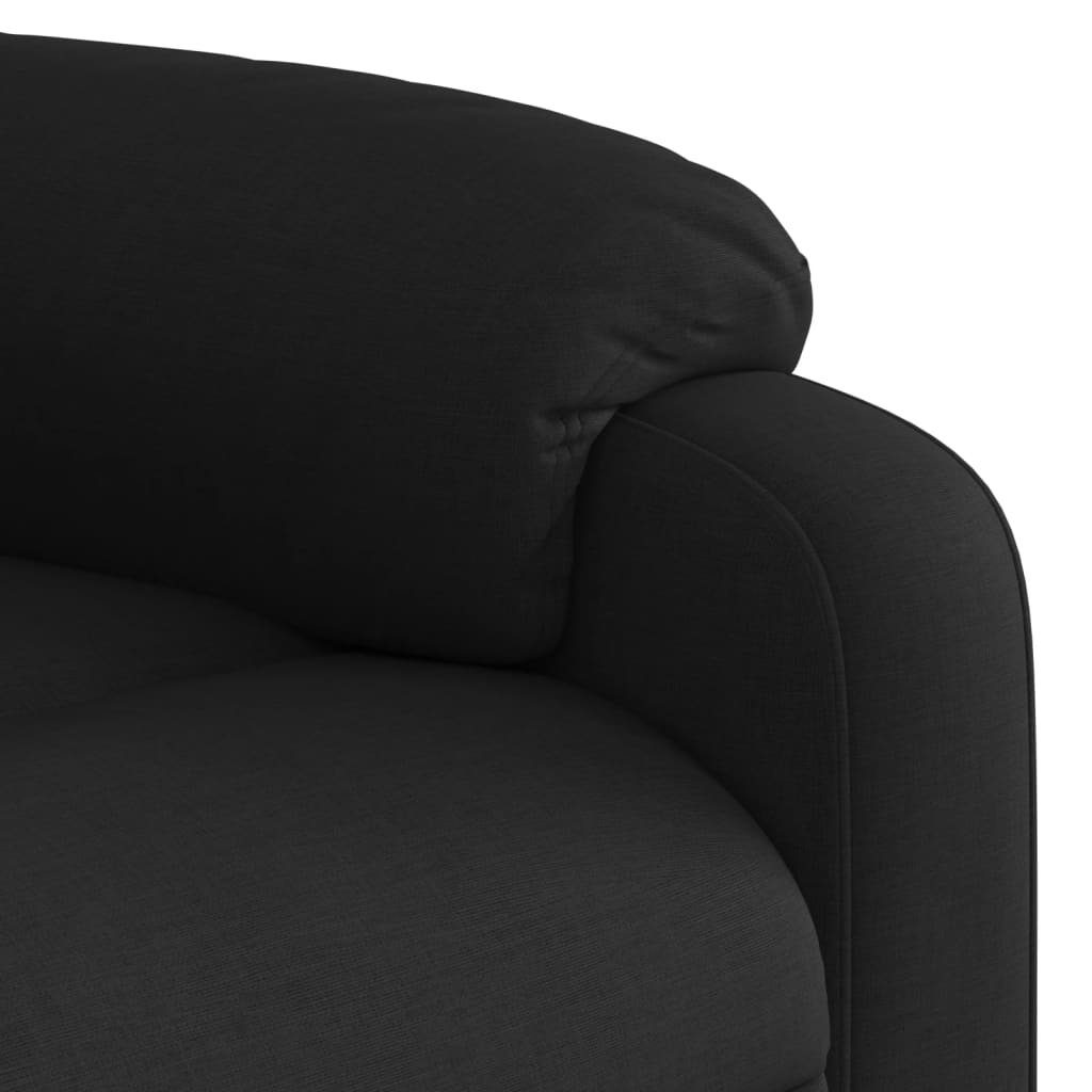 Relaxation Armchair Black Fabric