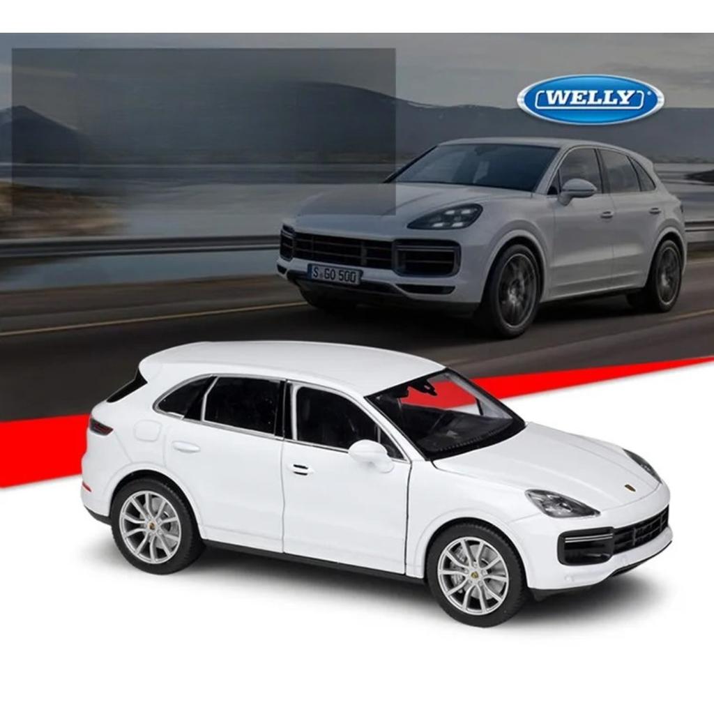 Welly 1/24 Porsche Cayenne Turbo SUV Alloy Car Diecasts & Toy Vehicles Car Model Miniature Scale Model Car for Children