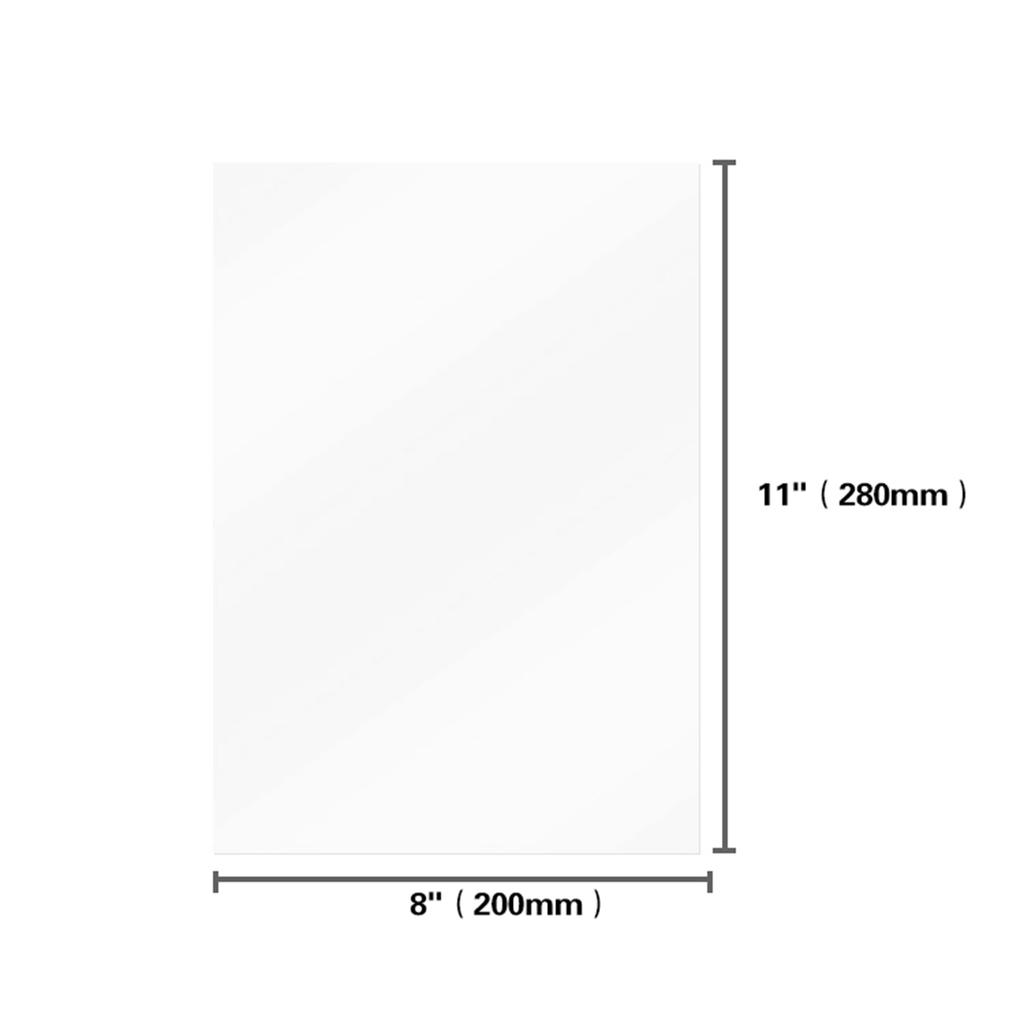 FEP Film Transparent Release Film Sheet 280*200mm Thickness 0.1mm High Transmittance Strength Compatible with Wanhao D8 D7 DLP Photon SLA UV Resin 3D