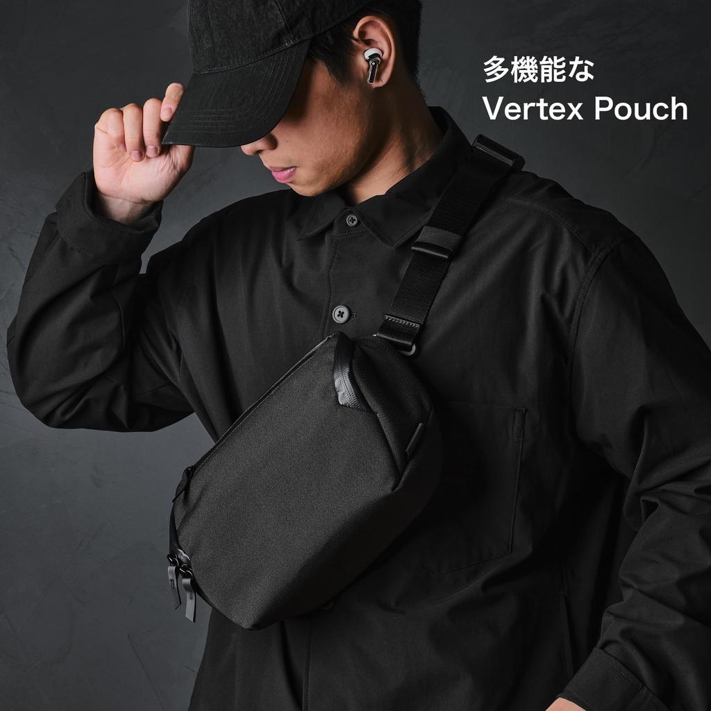 ALPAKA Vertex Pouch Axoflux Shoulder Bag, Sling Bag, Tech Case, Organizer, Handbag for iPad mini, Other Devices, and Small Items, Detachable Strap,