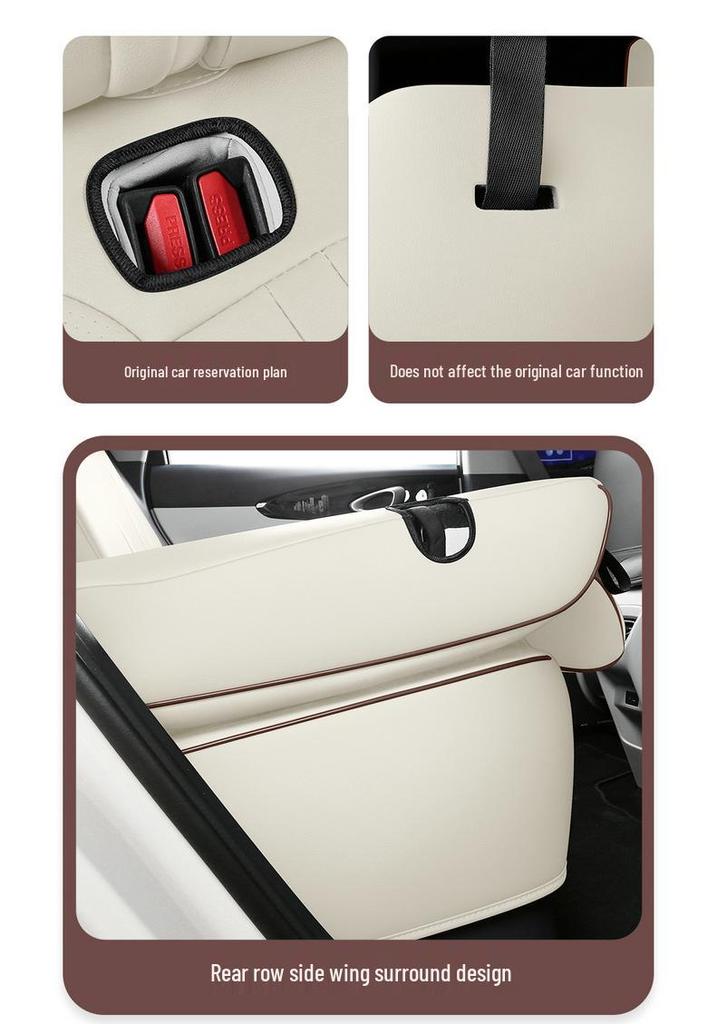 2026 Universal Leather Car Seat Cushion - All-Season Full Coverage for Geely Xingyuan
