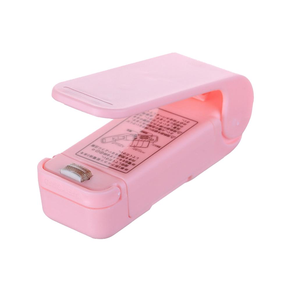 

Mini Heat Bag Sealer Portable Thermal Sealing Machine for Food Bags Plastic Package Closure Keep Snacks Fresh Kitchen Gadget розовый