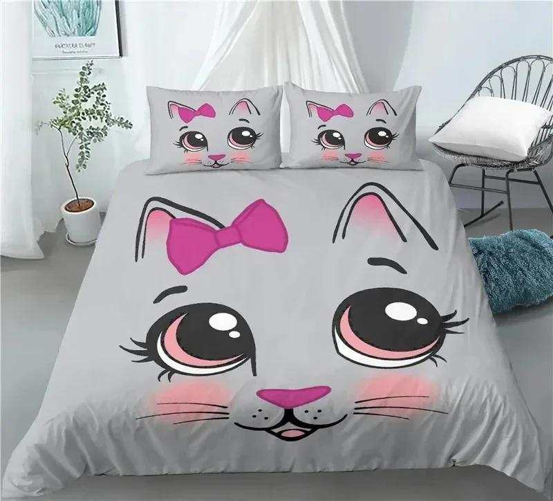 

Cat Sleeping On Crescent Moon Stars Night Dreams Comfortable Duvet Cover Pillowcase Bedding Set Children Bedroom Decoration US King 264x228cm