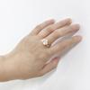 SHDIYAYUN Hot Sale 18K Gold Plated Cute Sea Shell Cat Claw Natural Freshwater Pearl Ring for Women