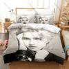 Personality Pop Icon Madonna Bedding Duvet Cover Set New Fashion Printed Bed Set Single Double Queen King Size Legend Singer Vin