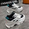 Dad Shoes Girl 2025 Spring and Autumn New Versatile Small Man Thick-soled Show Tall Breathable Casual Sports Little White Shoes