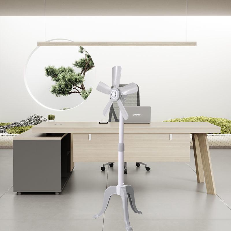 Quiet Mini Five-Blade Floor Fan for Home, Dorm, and Office