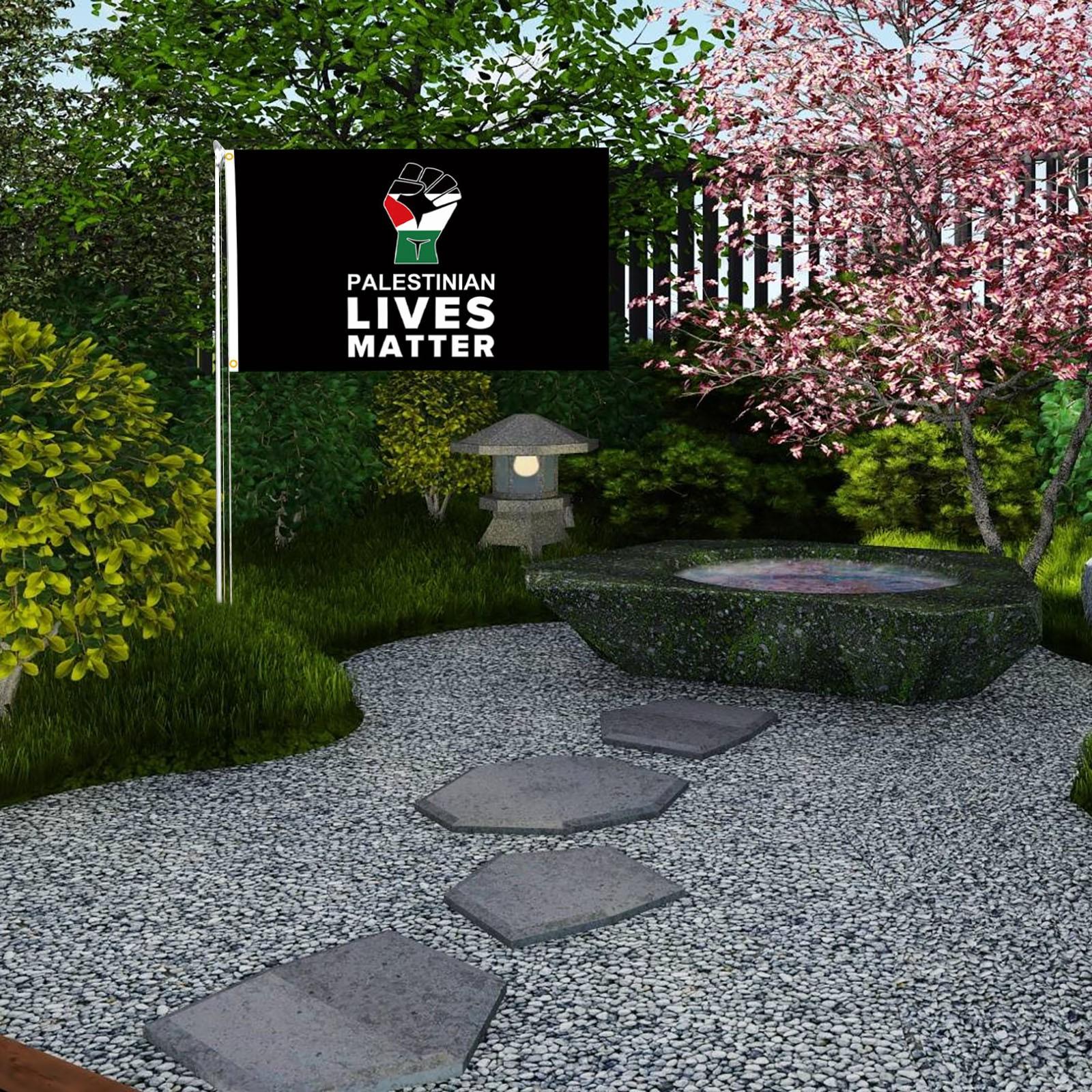 3x5ft Palestine Flag Premium 100D Woven Polynylon Flag Banner