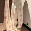 Cartoon Print Long Pants High Waist Sleep Bottoms New Pajama  Summer