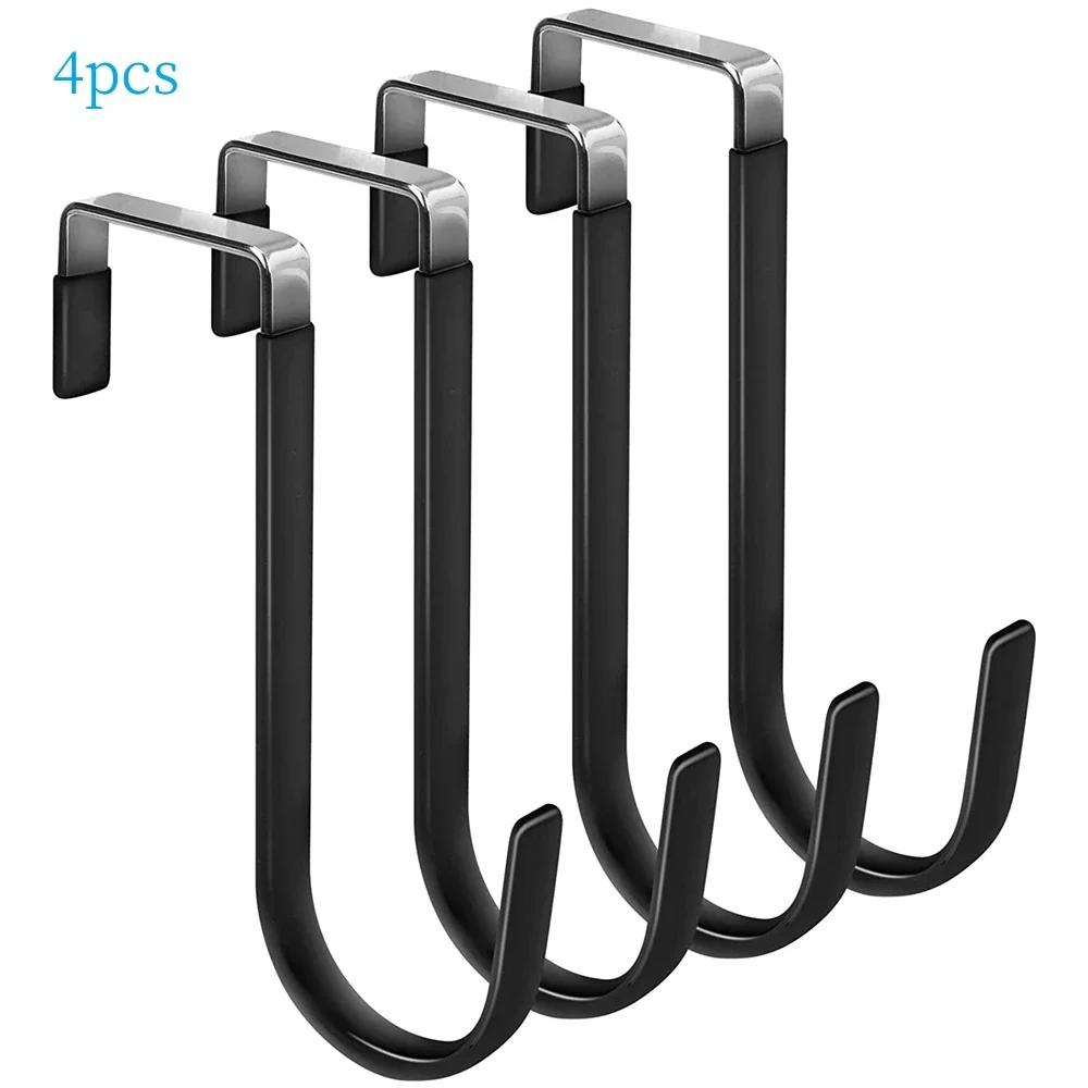 4PCS Rubbe Towel and Coats Hangers Nonstick and Non-punching Over the Door Hooks Bathroom Bedroom Kitchen Hanging Organizer Bra