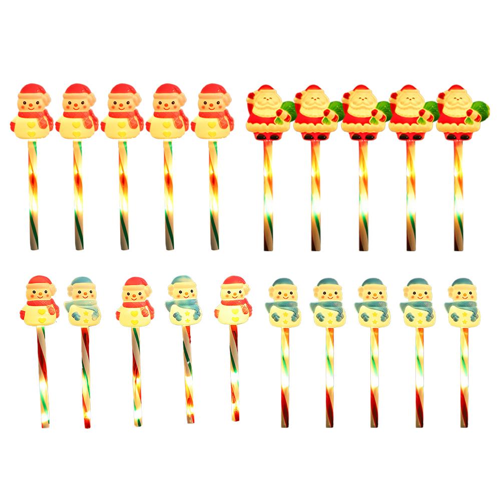 4PCS Christmas Solar Santa Claus Lights Snowman Pathway Lights Suitable For Yard Driveway Lawn Garden Xmas Tree Decoration