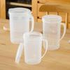 Translucent Microwave-Safe Measuring Cup with Lid Clear