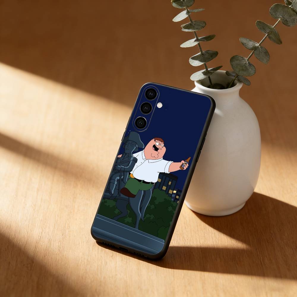 Cartoon F-Family Funny Guy Phone Case For Samsung Galaxy A91,80,73,72 ,71,53,52,32 ,31,22,21s,20,Soft Black Case