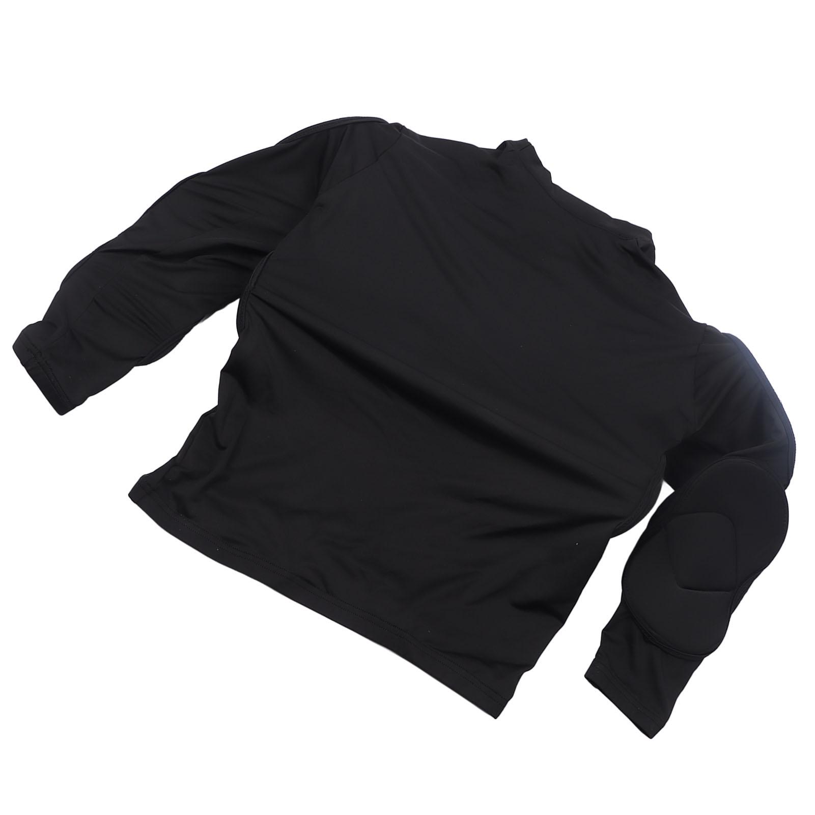 

Футболка с длинным рукавом с подкладкой, защита локтя и селезенки, дышащая футбольная футболка с подкладкой на груди, размер L