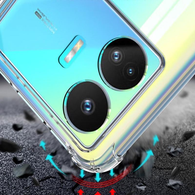 Airbag anti-detonare moale, cristal, transparent, husă din silicon TPU husă pentru telefon pentru OPPO Realme GT NEO 5 NEO5