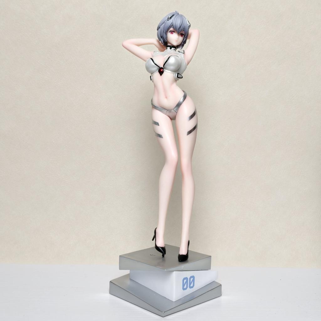 31CM NEW Rei Ayanami Ling Ayanami Gk Figure Short Hair Anime Girl Statue Desktop Ornament Toy Decor For Anime Fans