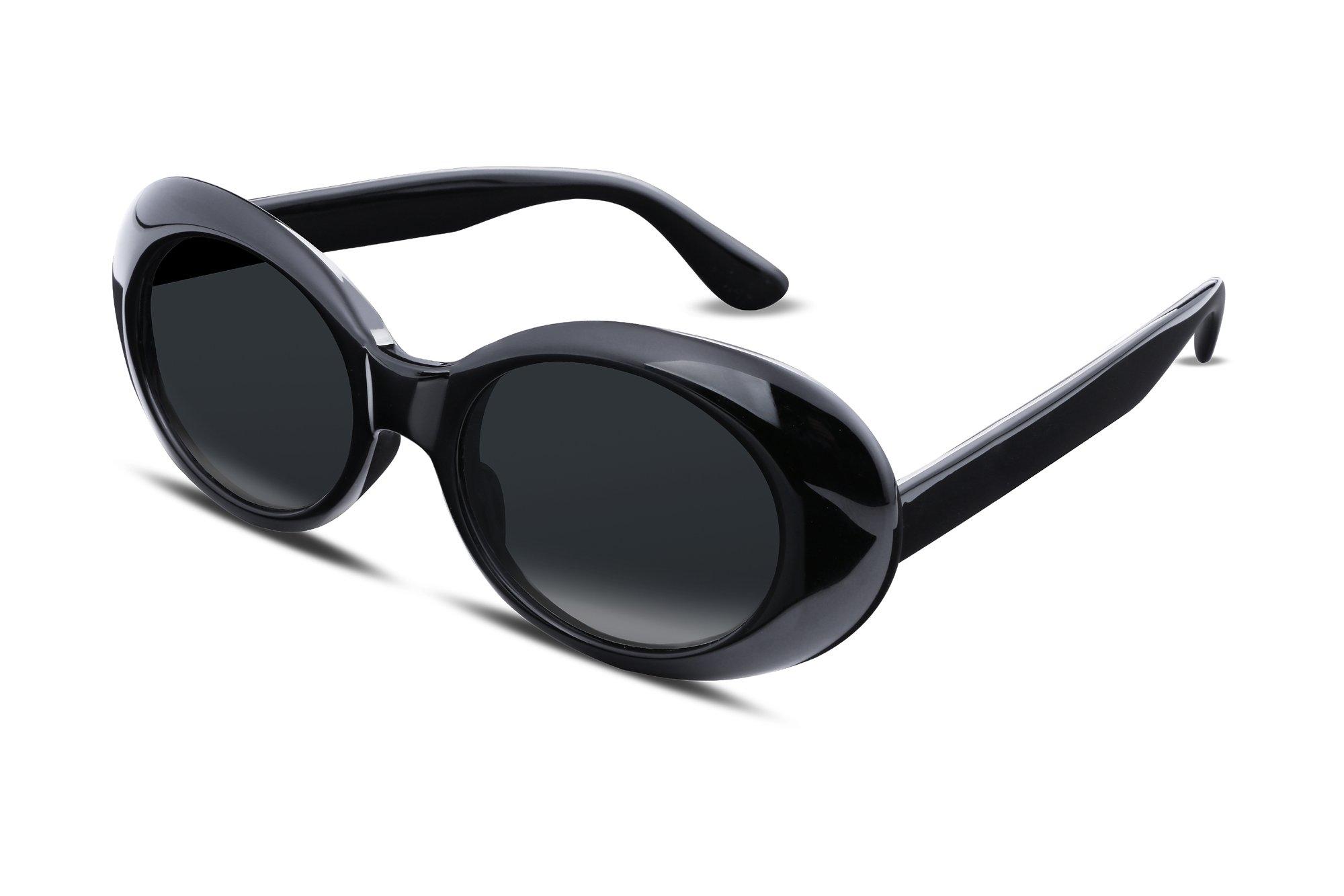 

Halloween Oval Sunglasses for Retro Fashion Sunglasses B2253 [FEISEDY] Women, Classic, Men s чорний