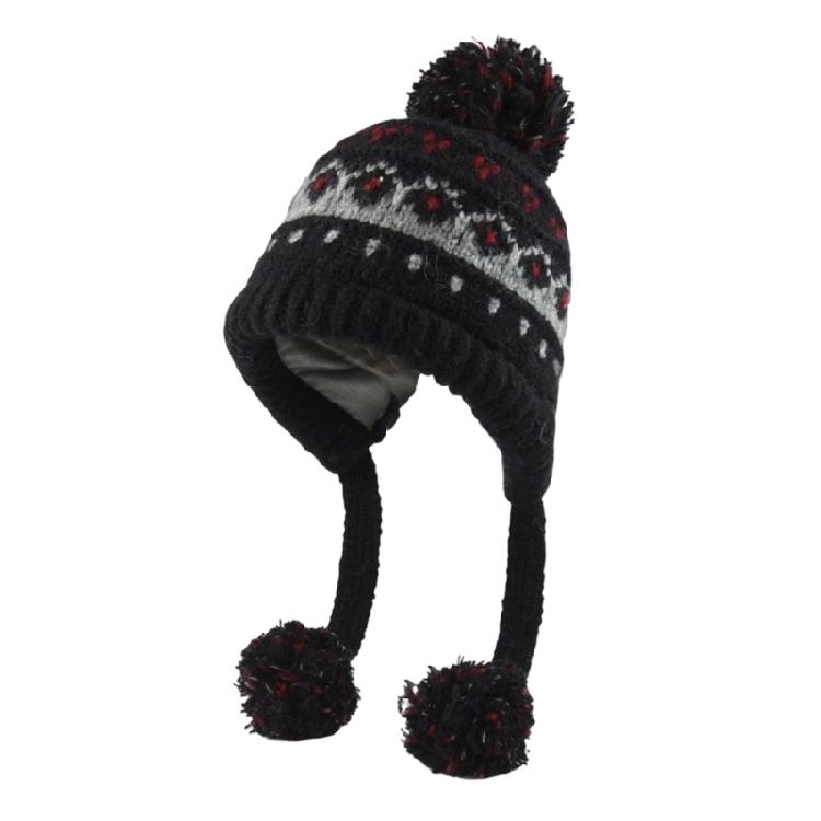 Nordic Styles Knit Cap Elastic Polyester Blend Lightweight Cold Protections Unisex Outdoor Winter Hat For Women and Girls