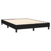 Vidaxl Continental Bed with Mattress, Black, Fabric, 140X190 Cm