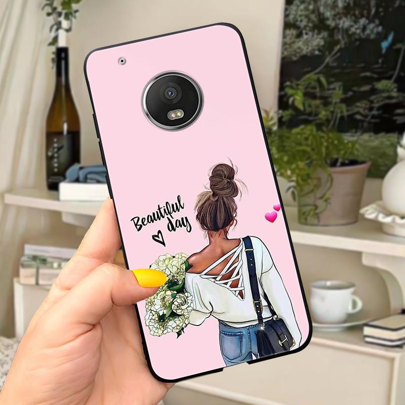 Case For Motorola Moto G5 Plus Cover XT1684 XT1685 XT1687 XT1686 Funda Cute Cat Phone Case For Moto G5 Plus G5Plus Soft Coque