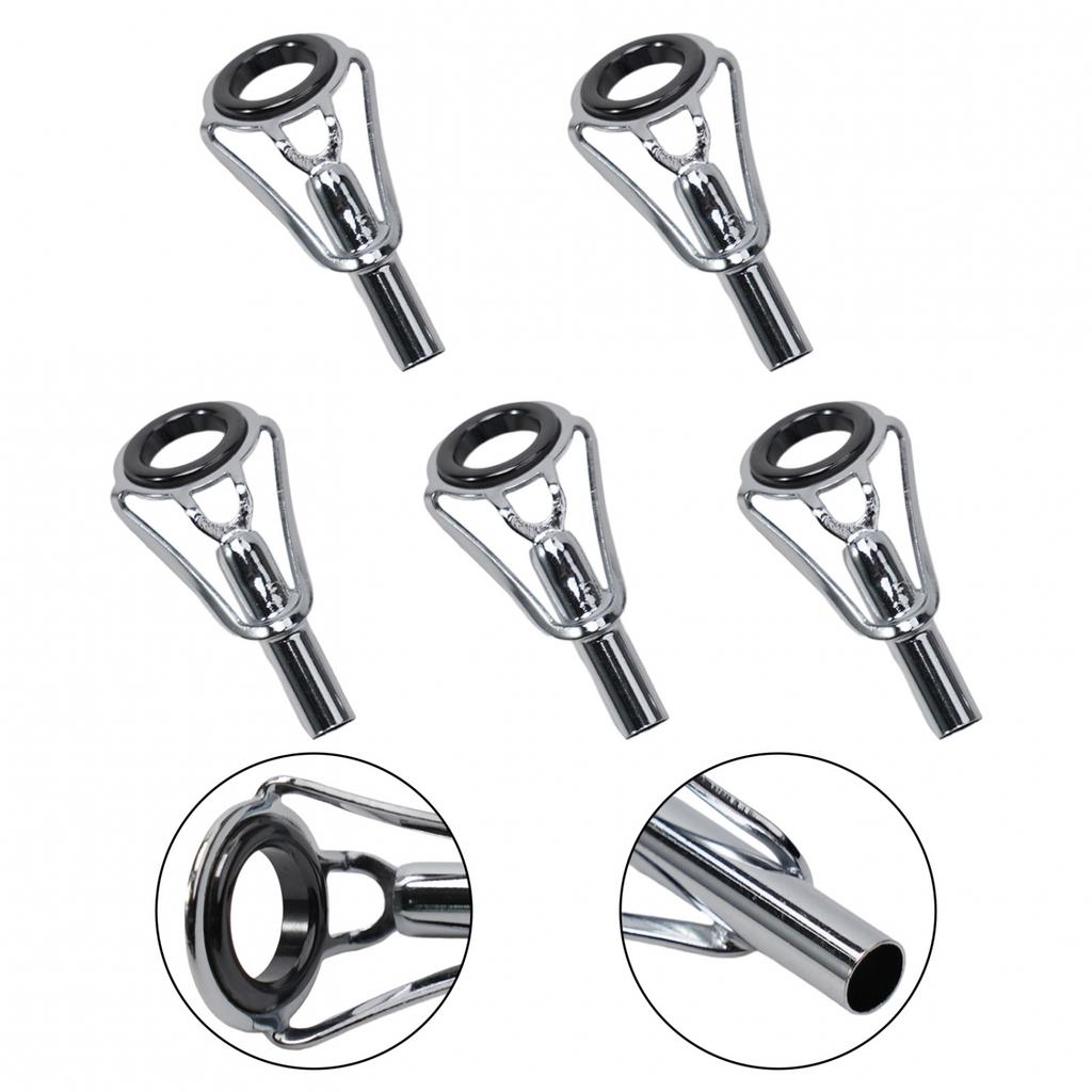 5pcs Rod Tip Top Guide Ring/For Fishing Rods Repair Building Pole Eye Line Rings