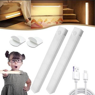 Motion Sensor Light Wireless LED Night Light USB Rechargeable Night Lamp Kitchen Under Cabinet Wardrobe Bedside Led Lamp