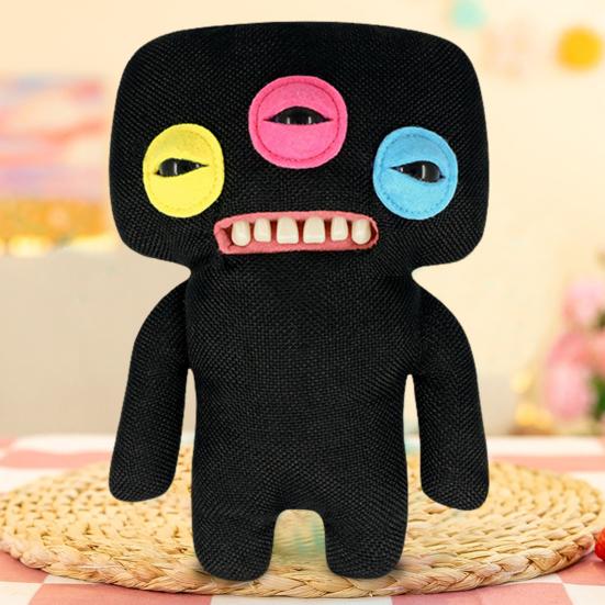24CM Ugly Creature Plush Toy with Teeth Fuzzy Mutant Creature