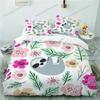 3D Printed Bedspread Sloth Duvet Cover Bedding Set Ultra-fine Fiber Pillowcase  New Wholesale Colorful And Comfortable Kit