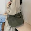 Corduroy Bag Large Capacity Tote Bag Women's Shoulder Bag Student Class Big Bag
