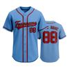 Anpassbares Baseballtrikot für Herren und Damen Button-Down Kurzarm Sporthemd Teamname Nummer Aufgedruckt Sportbekleidung