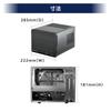 Gabinete de PC Mini-ITX Cubo Série SUGO da SilverStone com Painel Frontal em Malha, Preto, SST-SG13B [Distribuidor Oficial Japonês]