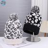 Fashion new hot-selling leopard print knitted wool hat outdoor travel out windproof cover warm hat