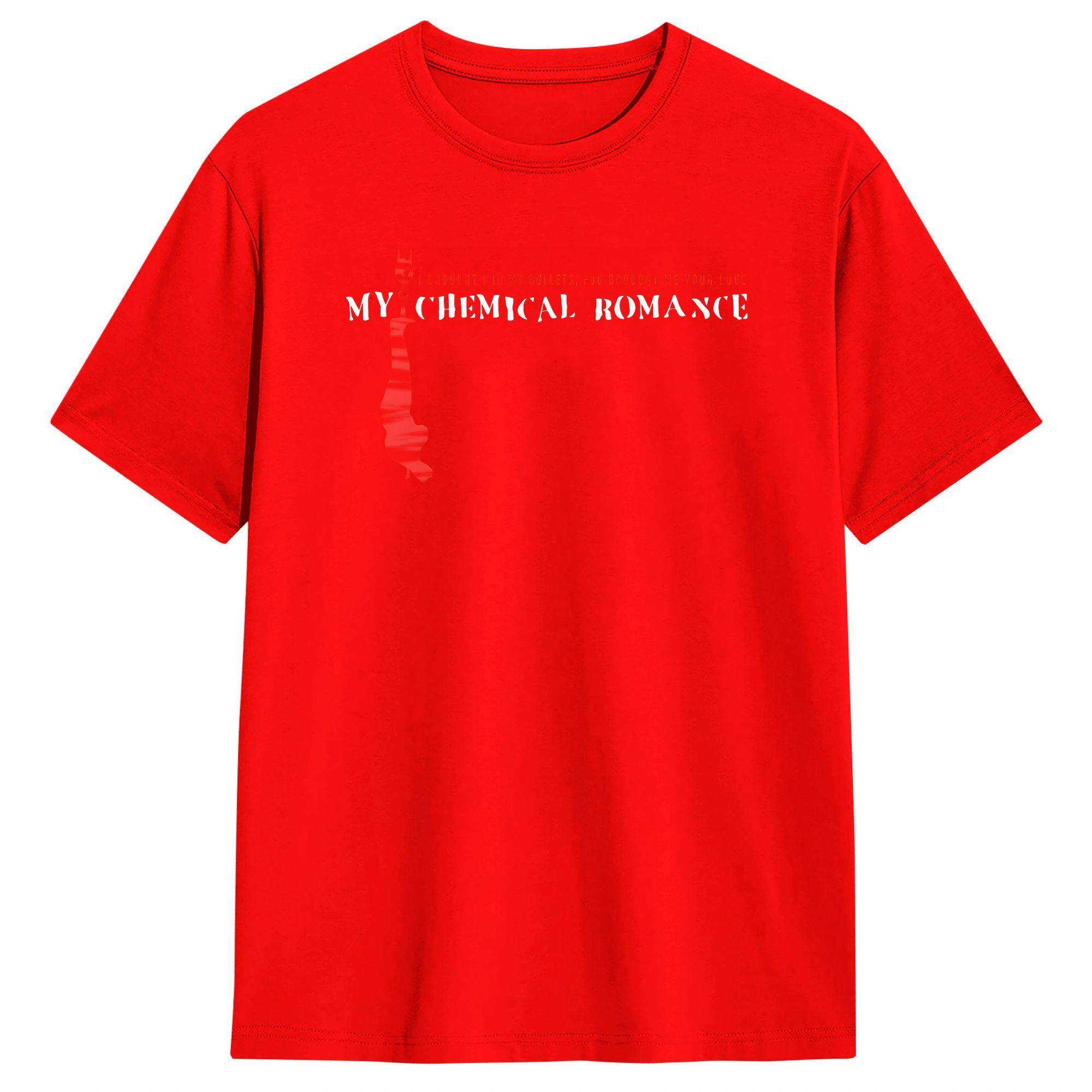 

Мужская футболка My Chemical Romance MCR Bullets 20 Years Чистый хлопок Одежда Крутые Короткий рукав Круглый вырез Футболки Вечеринки Футболки S