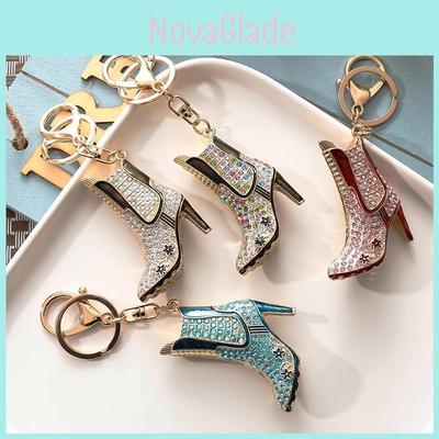 Fashionable And Cute Shoe Pendant Keychain With Rhinestones Ideal Gift For Both Men And Women