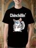 Funny Chinchilla Graphic Tshirt - 100% Cotton Washable An...
