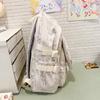 Student Large Capacity Schoolbag Women's Tie-Dye Printed Backpack