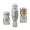 Quick Connects Drain Cleaning Nozzle Stainless Steel Sewer Jet Nozzle For Efficient Pipe Unclogging And Maintenance