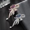 1 Peça Broche Pin Diamante Corsage Corsage Delicado Feminino de Alta Qualidade Alfinete de Terno Presentes de Feriado
