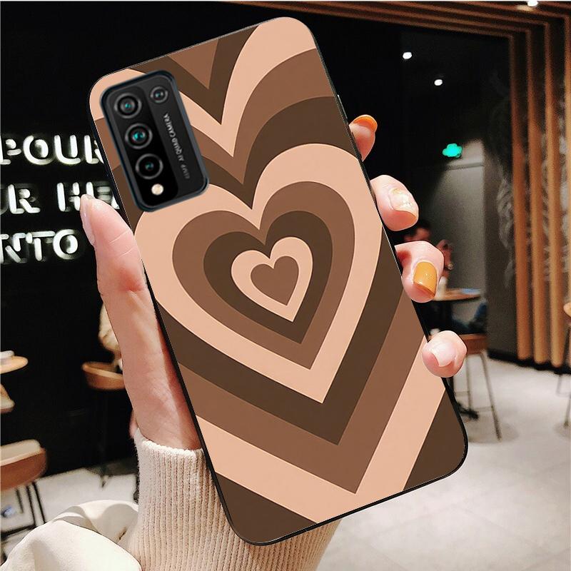 Fashion Latte Love Coffee Heart Phone Case for Huawei Honor 50 10X Lite 20 7A 7C 8X 9X Pro 9A 8A 8S 9S 10i 20S 20lite 7X 10 Lite
