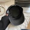 Y2k Flat Top Hat Washed Cotton Visor Hat Casual Cadet Cap  Unisex