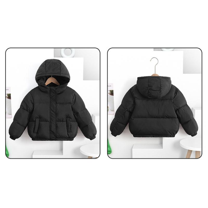 New Children's Clothing New Puffer Jacket Children's Short Winter Jacket Boys Girls Stylish Thickened Fleece Jacket Feather Silk Coat