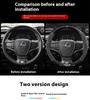 Car Carbon Fiber Suede Steering Wheel Cover For Lexus ES200 ES260 ES300 RX300 LS500h GS300 IS250 IS300 CT200h LX570 GX NX UX RZ