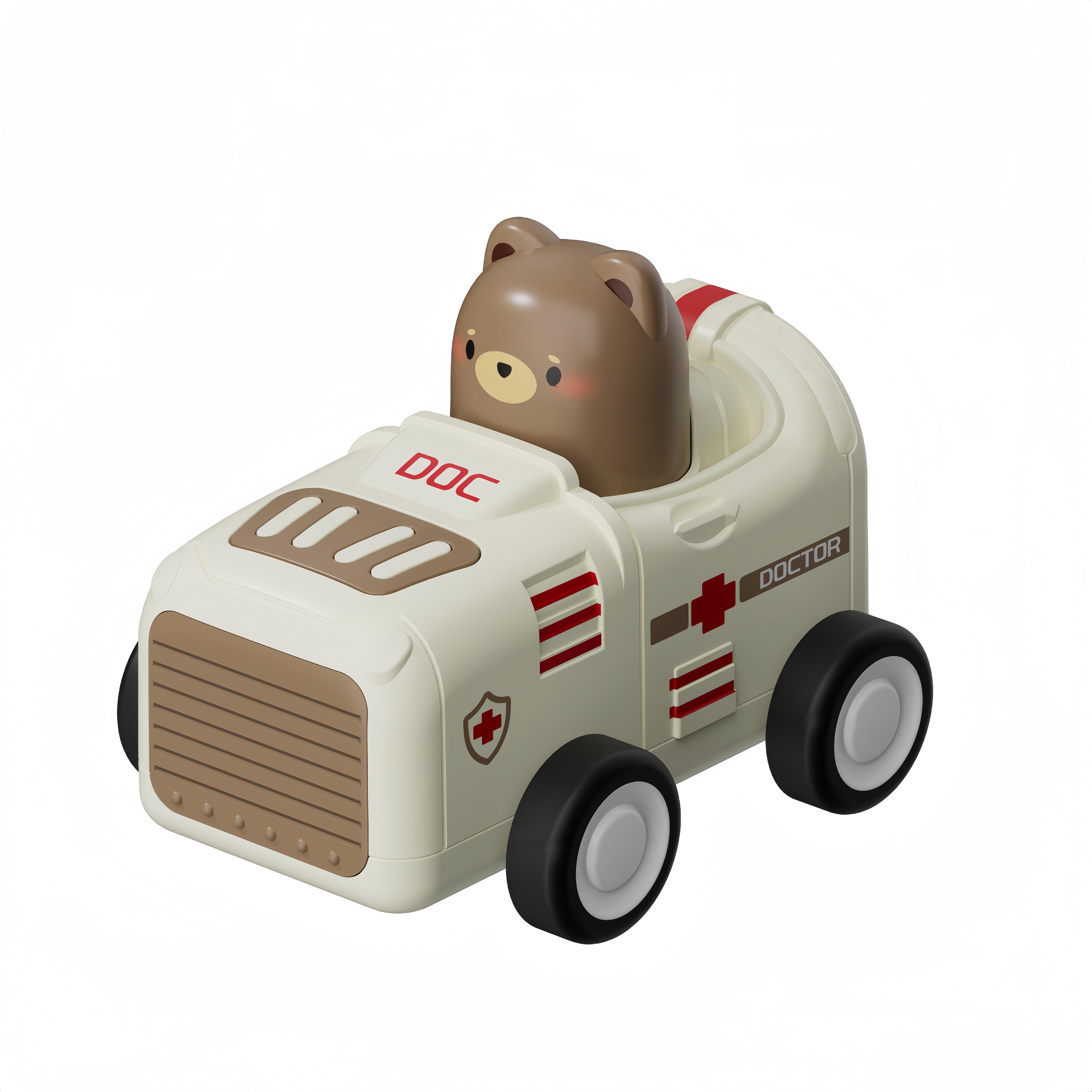 

Игрушки-машинки «Нажми и поезжай», Гоночные машинки с животными, Набор игровых транспортных средств, Фрикционные машинки, В качестве подарка на день рождения, Рождество, Хэллоуин белый