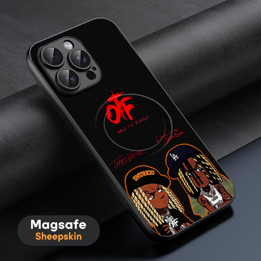 Singer King V-vons Hot Cool Phone Case For iPhone 17 16 15 14 13 12 11 Plus Pro Max High-end Luxury Magsafe Sheepskin