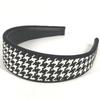 Dior 35HBP988X132 Houndstooth logo Headbands Hair Accessories Hairbands