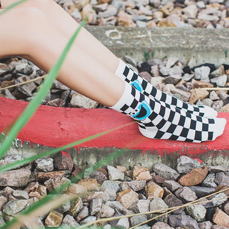 Creative High Quality Fashion Harajuku Kawaii Happy Socks Women milk Food painting Strawberry Animal Print Funny Socks Cute Sock